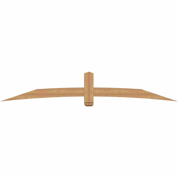 Ekena Millwork Bellingham Timber Gable Bracket, Western Red Cedar, 108"W x 18"H x 3 1/2"D x 5 1/2"F, 4/12 Pitch GBW108X18X0406BEL00SWR - main